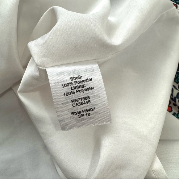 J. Crew Relaxed Printed Ruffled Casual Dress Fiery Sunset Ditsy Floral Size M - Picture 12 of 16